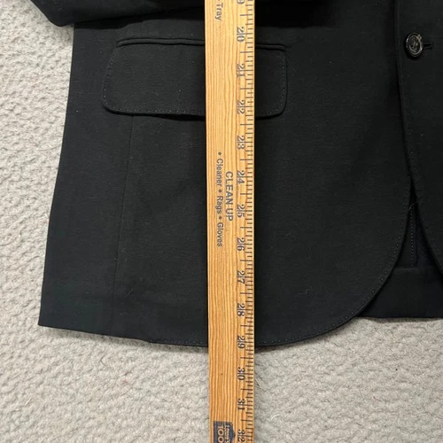 Polo Ralph Lauren Blazer Mens L Black Knit Preppy Classic Collegiate Cotton image 11