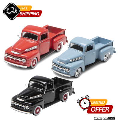 Die-Cast Cars 1:48 Scale 1951 Ford Pick-Up Truck, Collectible