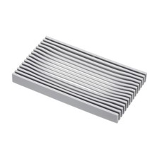 Soap Dish with Drainage Self Draining Bar Soap Case Saver Grid Design - Gray