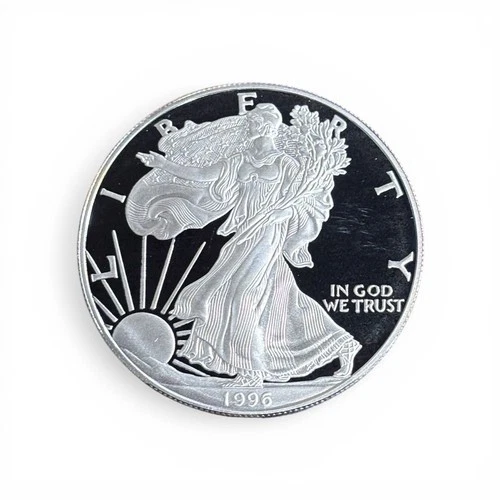 1996-P American Silver Eagle 1 oz Proof Coin Set, FREE SHIPPING, 3/8