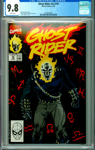 GHOST RIDER #10 CGC 9.8 WP Non-Circulated COPPER Age MARVEL COMICS 1991