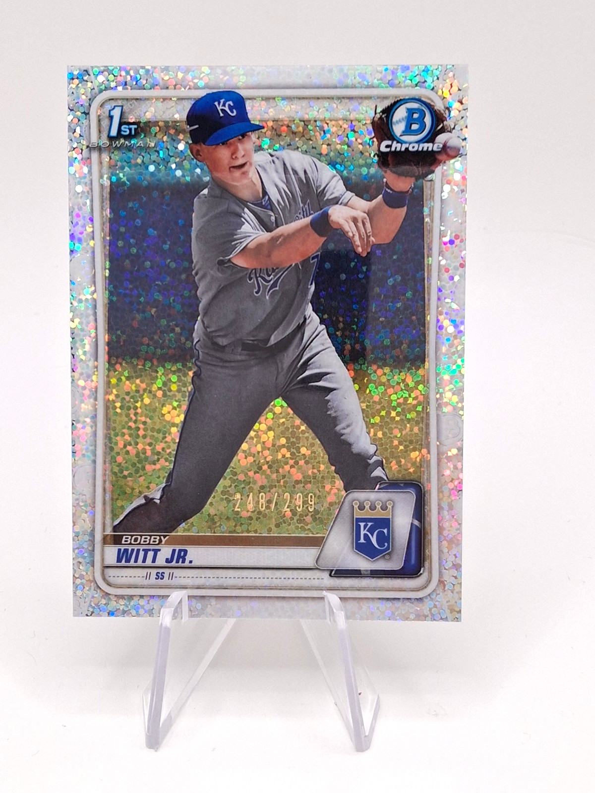 2020 Bowman Chrome Prospects #BCP-25 Speckle Refractor Bobby Witt Jr. /299