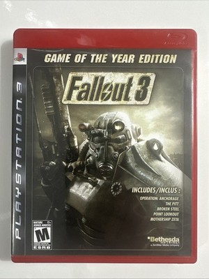 Fallout 3 - Game Of The Year Edition (PlayStation 3, PS3) Complete CIB - Tested