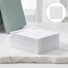 30Pcs White Paper Cd Storage Sleeves Dust Proof Durable Media Organizer Bags
