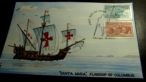 UNITED STATES HAND PAINTED FIRST DAY COVER SIGNED C & C SCOTT 2625b AND 2626b