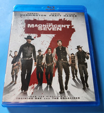 THE MAGNIFICENT SEVEN - BLU RAY - DENZEL WASHINGTON - RATED PG-13 2016 a