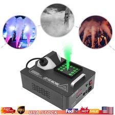 Smoke Fog Machine RGB 24 LED Light DMX DJ Party Vertical Spray Fog Stage Light