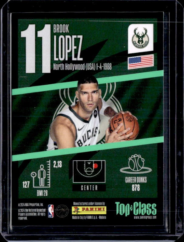 2023-24 Panini NBA Top Class #167 Brook Lopez - Image 2 of 2