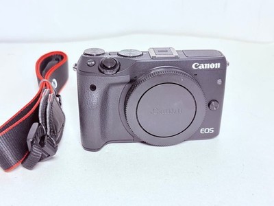 Canon EOS M3 Black Mirrorless Digital Camera Body 24.2MP EF-M Mount Tested Japan