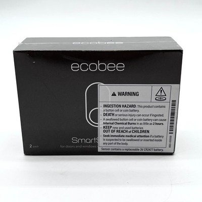 2 Pack Ecobee Smart Sensor for Doors and Windows EB-DWSHM2PK-01