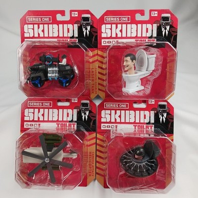 Skibidi Toilet Series 1 Complete Set of 4 Diecast 1:64 Collectibles New 2025