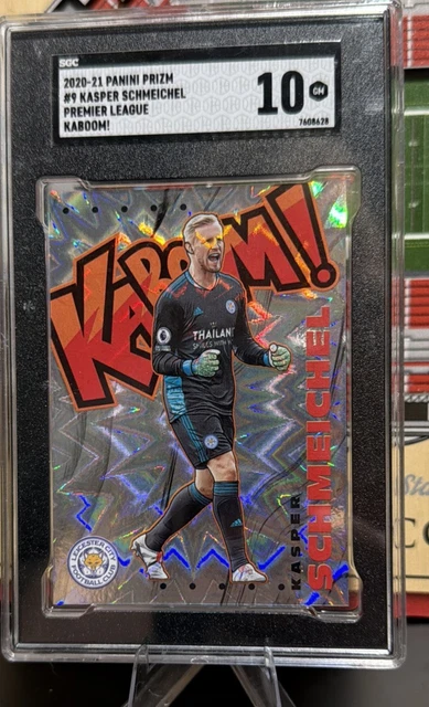 2020-21 Panini Prizm EPL Premier League Kasper Schmeichel kaboom SGC 10 GEM 💎