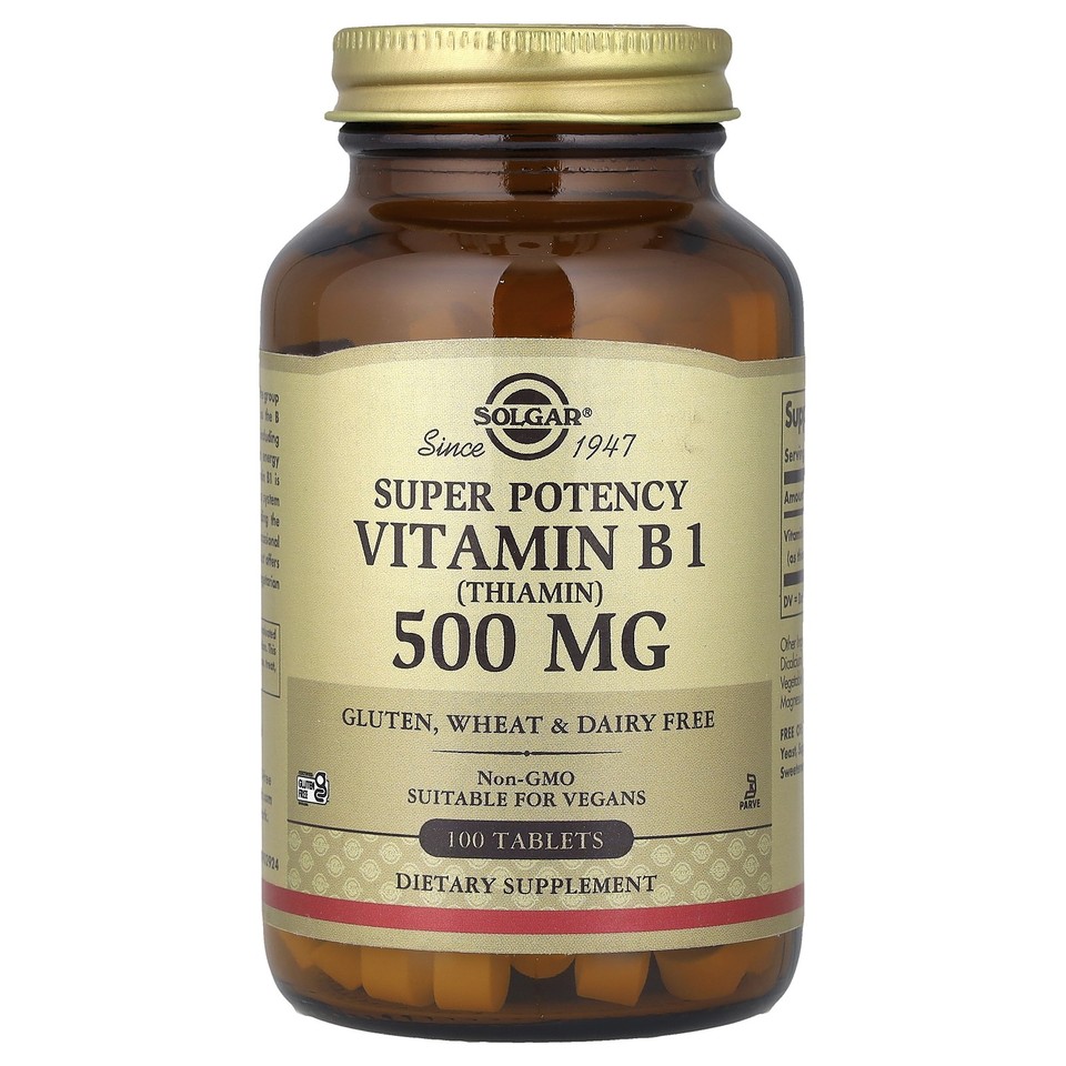Vitamin B1, 500 mg, 100 Tablets