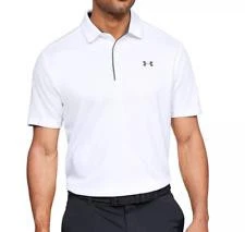 NEW MENS BIG AND TALL UNDER ARMOUR TECH POLO SHIRT SIZE 4XL 1290140 OPTIC WHITE