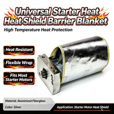 High Temp Engine Starter Heat Shield Barrier Cover7x24heat Wrap Self Attaching High Temp Engine Starter Heat Shield Barrier Cover7x24heat Wrap Self Attaching