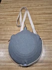Civil War Reenactment Bulls Eye Plastic Canteen - Grey Wool Cover + Cork Stopper