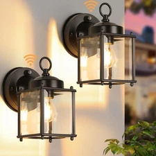 2Pack Porch Light Dusk to Dawn Outdoor Exterior Wall Light Fixture Garage Sconce