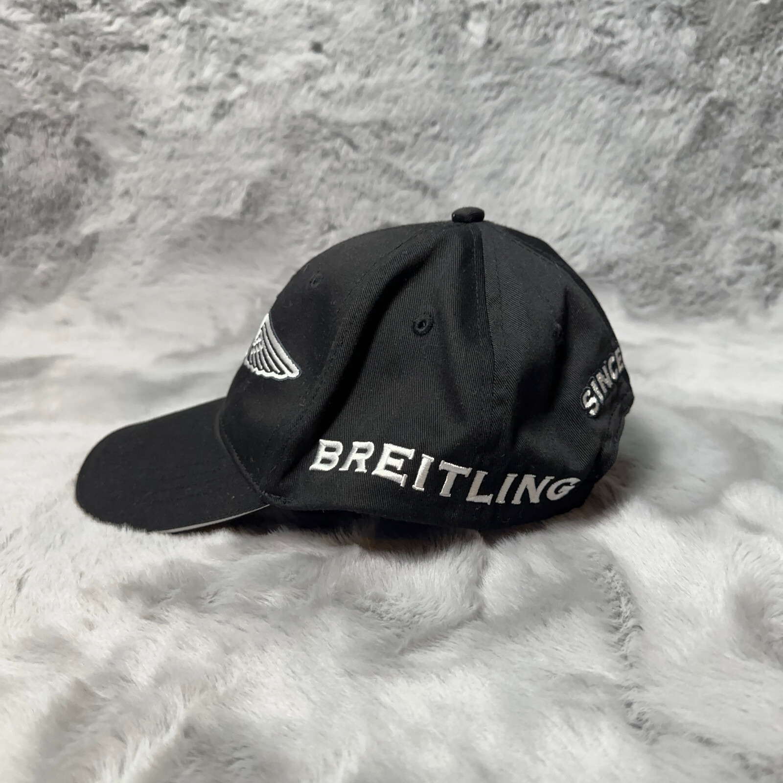 Breitling Hat Black Strapback Adjustable Embroide… - image 3
