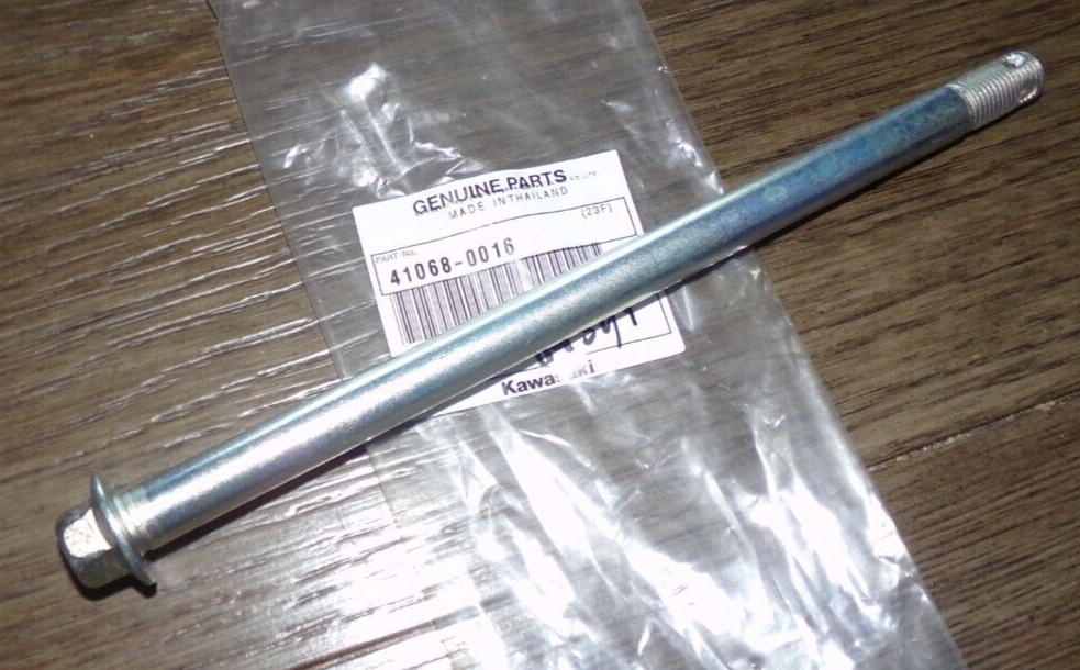 KAWASAKI KX60, KLX110, KLX 110 REAR WHEEL AXLE BOLT, SHAFT 41068