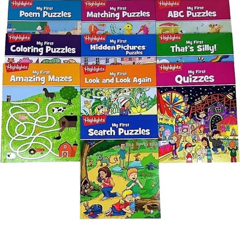 My First Puzzle Collection By Highlights 10 Book Set Early Learning Challenges - Picture 2 of 4
