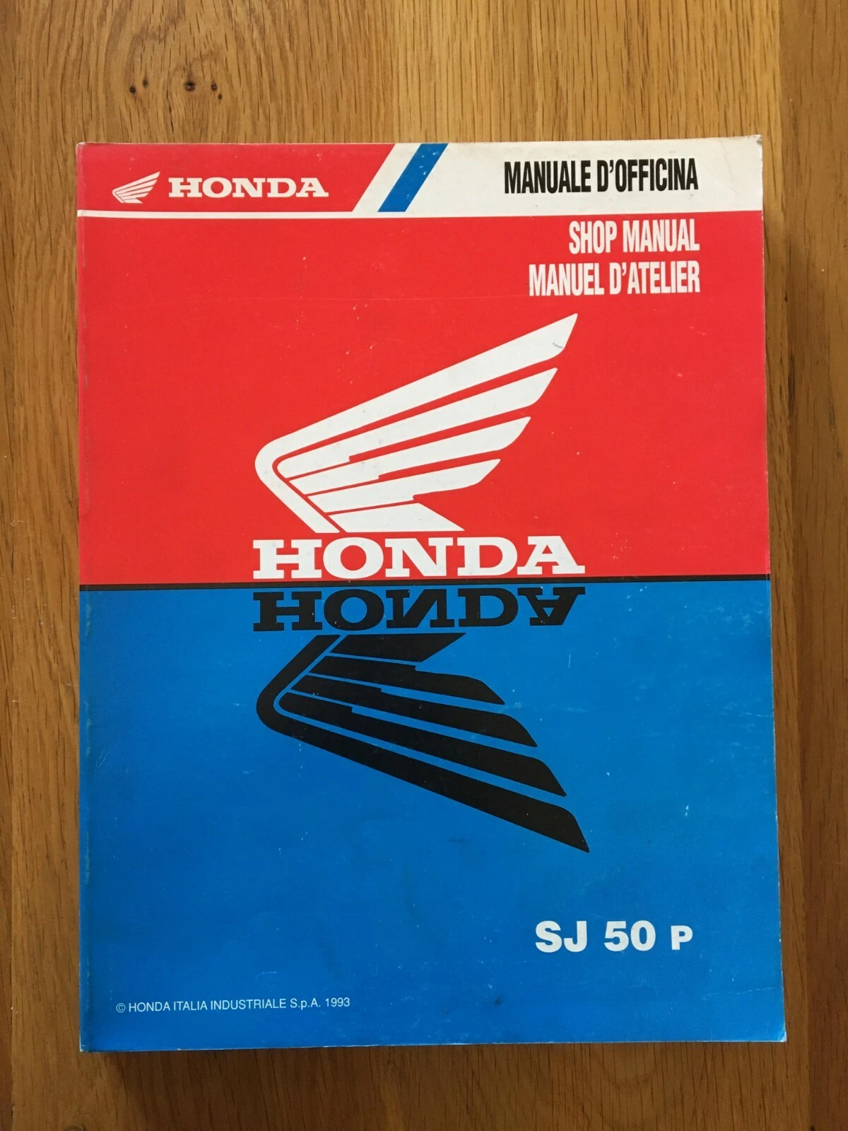 Honda SJ 50 P Bali Workshop manual dated 1993 , See below