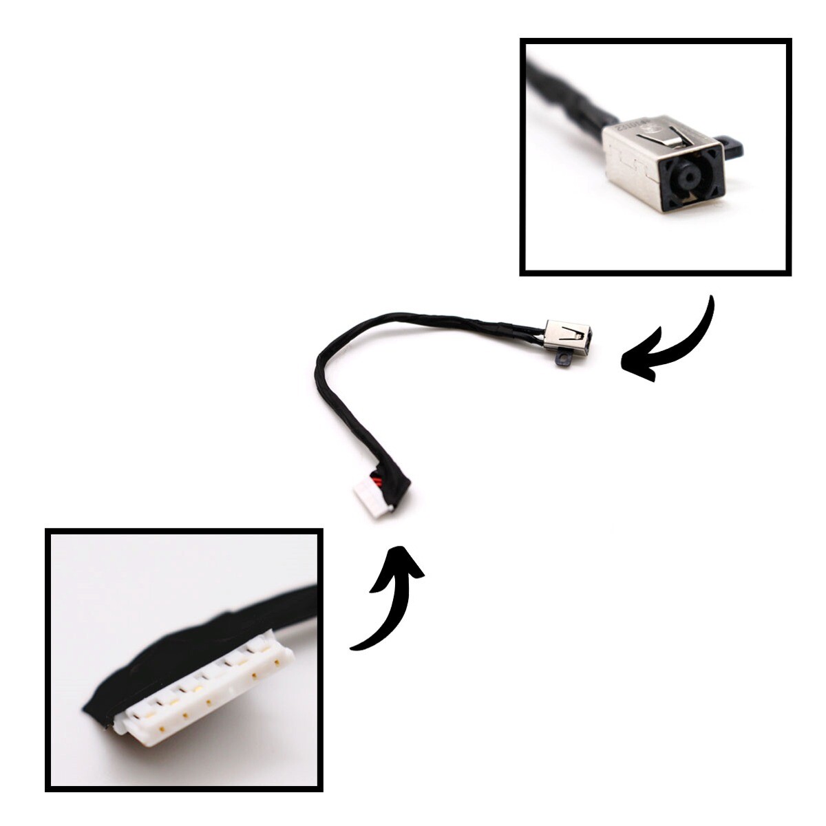 New FDI55 4VP7C 04VP7C For Dell Inspiron 3405 5593 3500 3501 3502 3505 Vostro 3500 3501 DC-IN DC - Foto 5