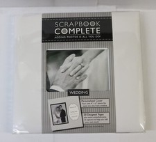 Tapestry 12.5 x 13.5 Scrapbook COMPLETE Album 20 Pre-Made Designed Pages WEDDING