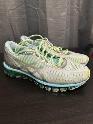 Asics Gel Quantum 360 Running Shoes Teal Blue Sneakers T5J6N Womens 8 Fast Ship