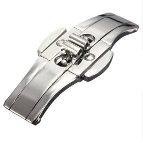 Metal Watch Band Buckle Watchband Strap Stainless Steel Clasp Butterfly New 1pc - Picture 13 of 26