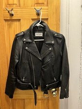 The Cast - Women’s Bitch Club Leather Jacket, Motorcycle Jacket Ladies Small