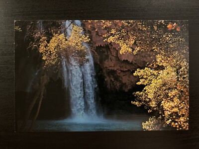 Havasu Falls - Vintage Grizzly Feathers, Sedona AZ Postcard PA017