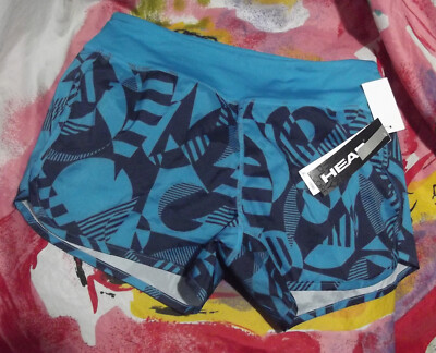 NEW HEAD DRI-MOTION HEW161S111006 BLUE WOMEN'S SLIM COMPRESSION SHORTS S
