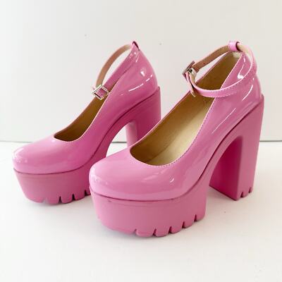 MCKOINE EU 36/US Bubblegum Pink Barbie Platform Chunky Heels Brat