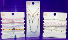 Wonder Nation Lot C 3 Sets 13 Necklaces Dinos Daisies Butterfly New