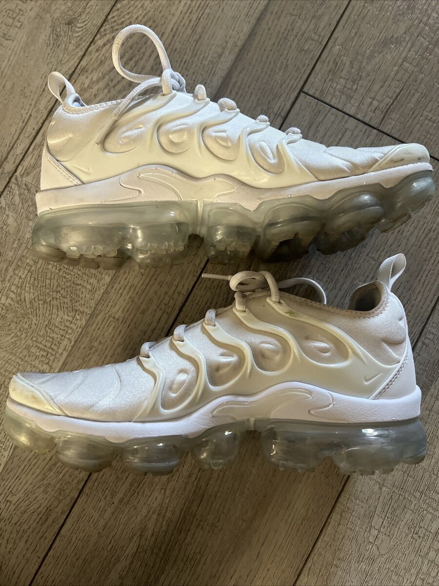 Nike Air Vapormax Plus Mens Sz 8 White Off White VM Running Nike Air Vapormax Plus Mens Sz 8 White Off White VM Running