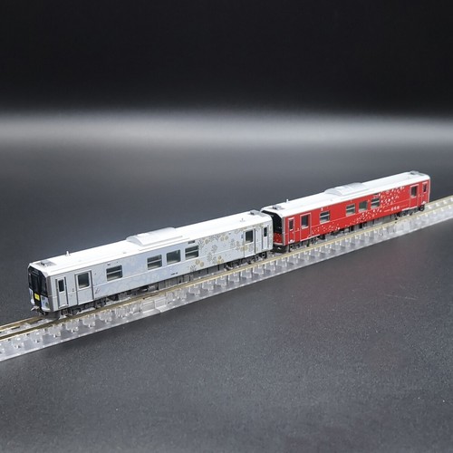 Tomix 98136 - H100 (Senmo Line/Hanasaki Line Wrapping) (2-Car Set) - Spur N | Zustand: Neu