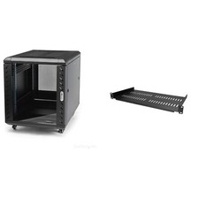 StarTech.com 12U AV Rack Cabinet with 1U Vent...