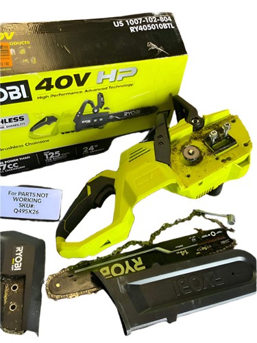 RICAMBI RIPARAZIONE NON FUNZIONANTI RYOBI 40V HP 14 pollici Motosega (solo utensile) RY405010BTL Q4 - Foto 1 di 5