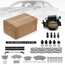 Low Profile LS1 LS2 LS6 Intake Manifold 5.3 6.0 5.7 Throttle Body 102mm Aluminum