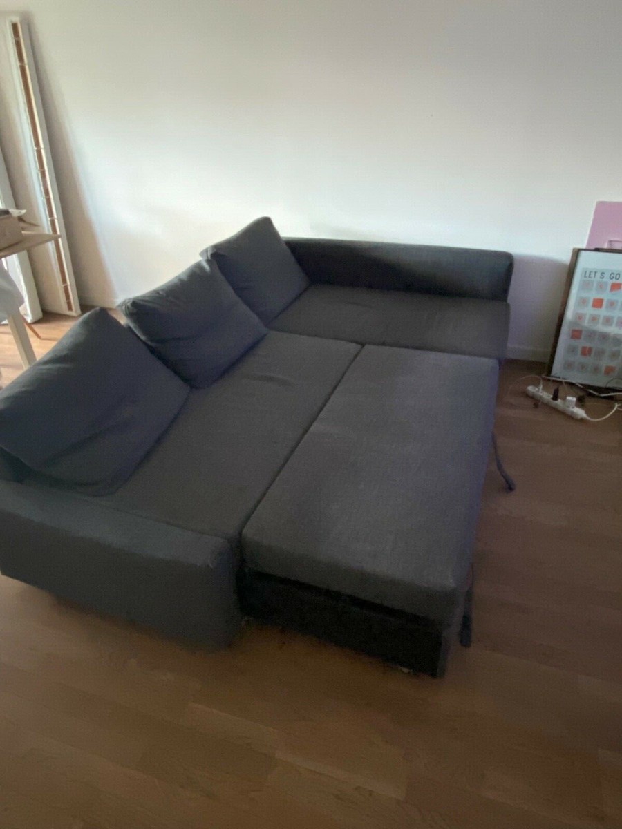 Canapé D'angle Convertible IKEA FRIHETEN 5 Places Gris - Occasion
