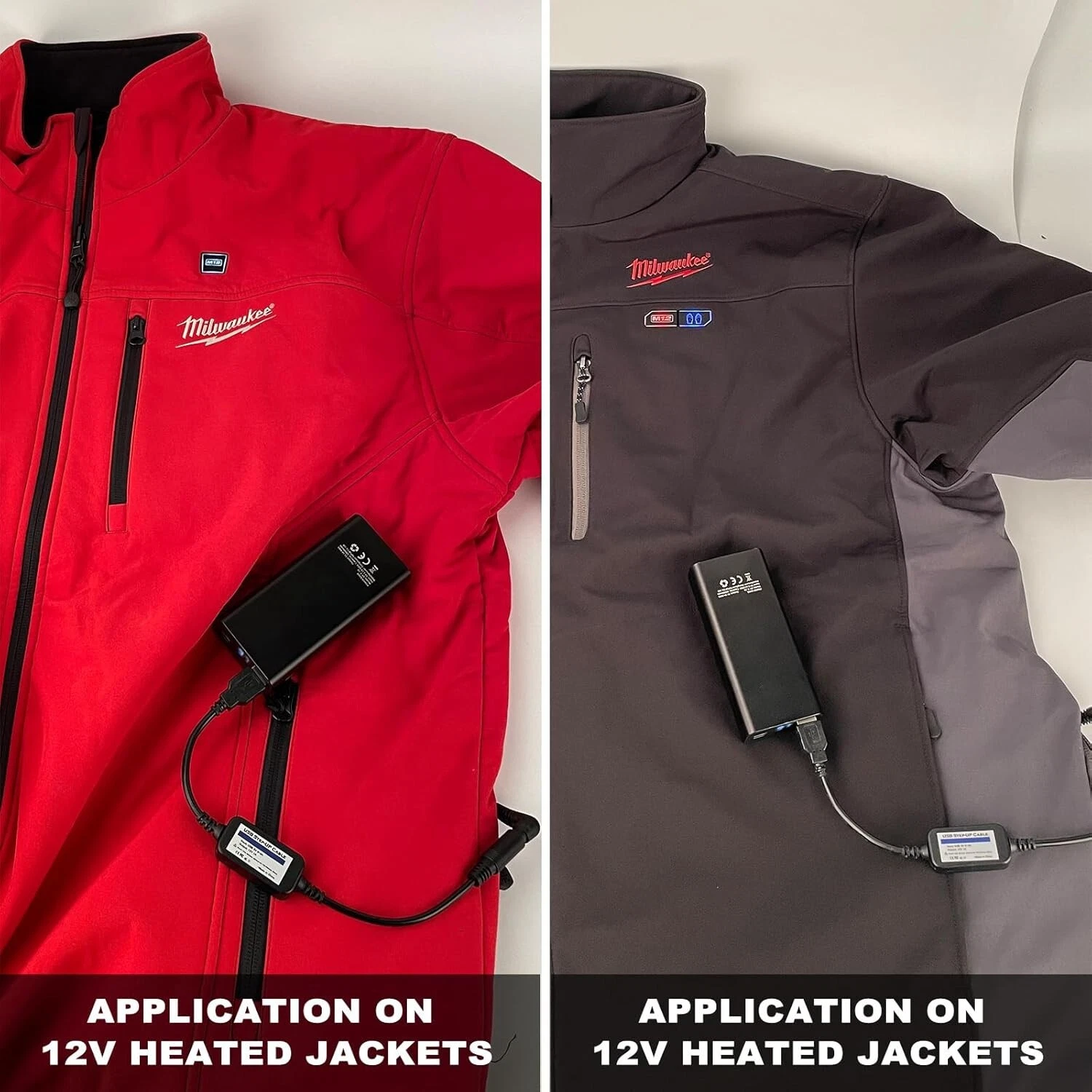 Heated Jacket Adapter Charger USB Plug Cable for Milwaukee, Revean, Makita
Opens in a new window or