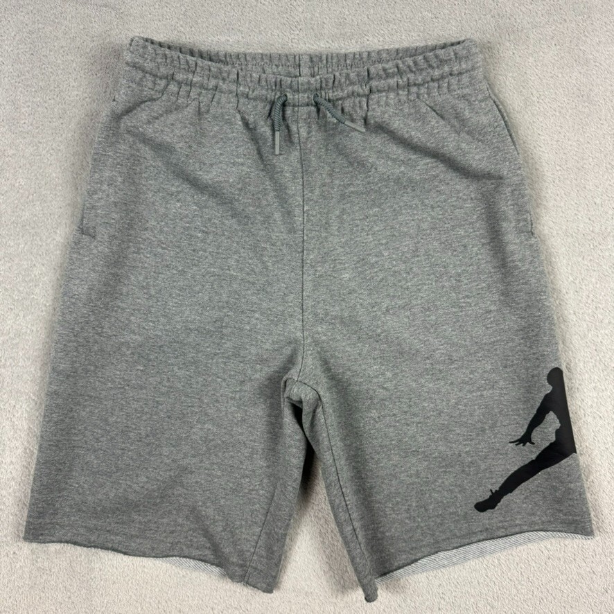 Jordan Jumpman Big Kid Boys Fleece Shorts 956129-GEH Grey/Black