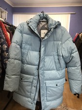 Tom Tailor - Hooded Padded/puffer Sustainable Jacket Warm - M - Light Blue