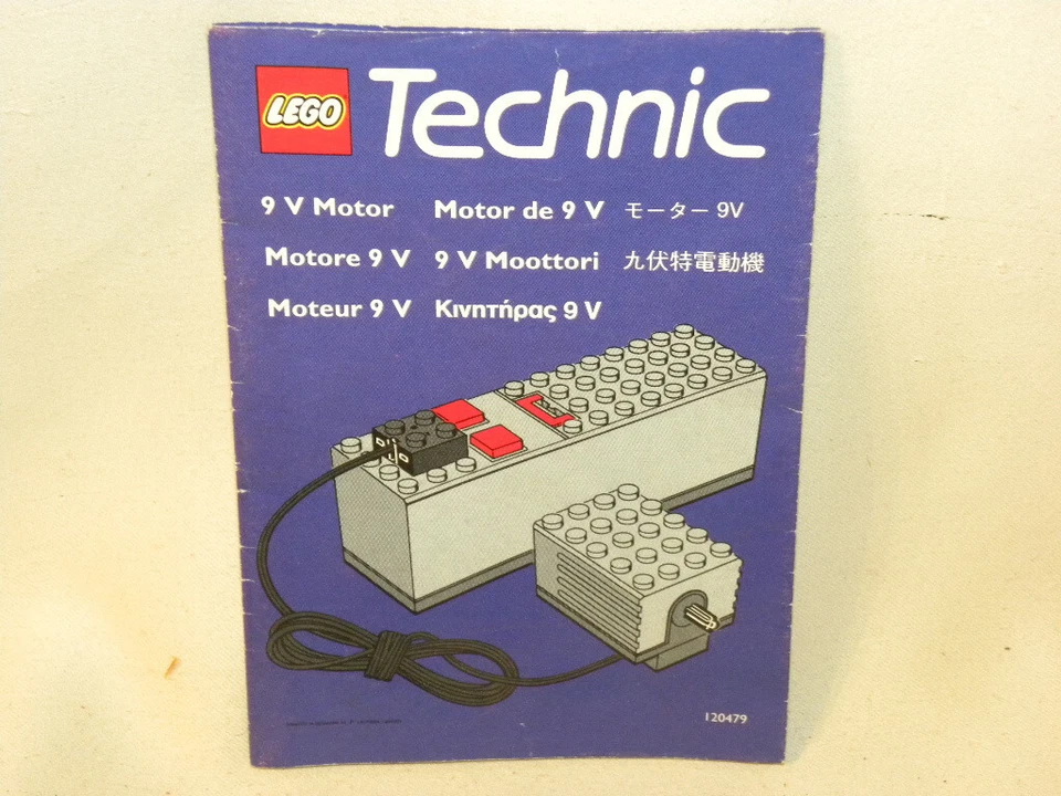 VINTAGE JOUET LEGO TECHNIC ENSEMBLE MOTEUR MOTOR ELECTRIQUE 9 V ET COMMANDE FIL - Photo 2/4