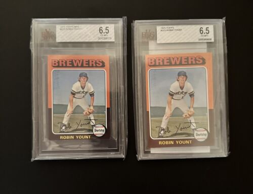 1975 Graded Topps Mini Rookie Robin Yount RC + Standard Size RC. - Picture 1 of 1