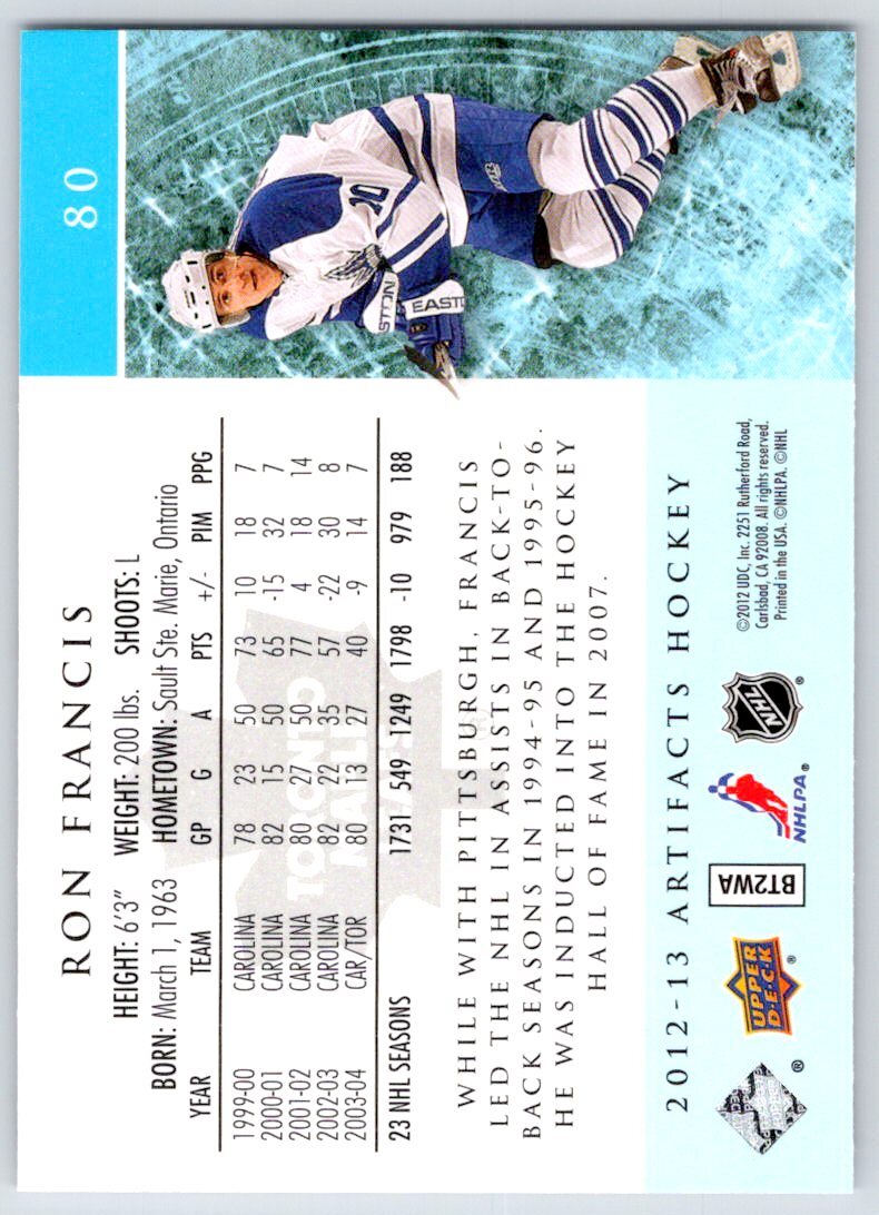 2012-13 Upper Deck Artifacts NHL Hockey Cards - U-Pick From List - Picture 161 of 201