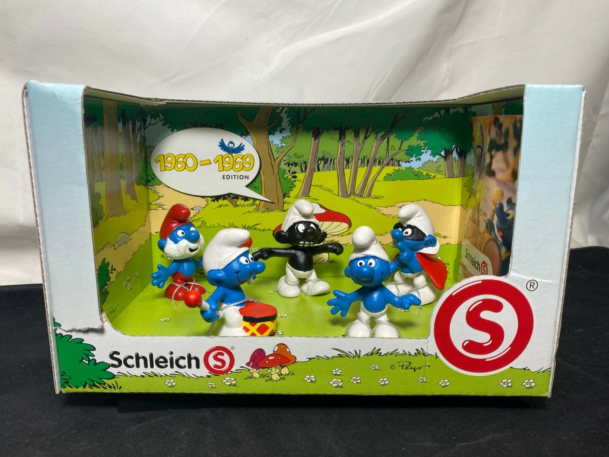 SCHLEICH SMURFS 1960's DECADE BOX SET #41255 SMURF | eBay