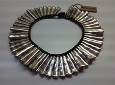 NWT Uno de 50 Silver Plated Choker Lined Necklace 9" "Cleopiedrita" $529