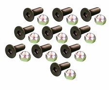 10 - Caterpillar Style Skid Steer Cutting Edge Bolts w Nuts - 159-2953, 8T-4778