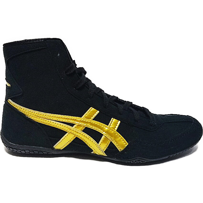 ASICS New EXEO Wrestling Boxing Shoes TWR900 1083A001 Black × Gold